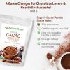 Z Natural Foods Organic Cacao Powder – Unsweetened Nutrient-Dense Superfood for Healthy Aging – Extra-Rich Dark Chocolate Flavor Perfect for Chocolate Recipes, Shakes or Smoothies, 1 lb(2 Pounds)