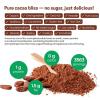 Z Natural Foods Organic Cacao Powder – Unsweetened Nutrient-Dense Superfood for Healthy Aging – Extra-Rich Dark Chocolate Flavor Perfect for Chocolate Recipes, Shakes or Smoothies, 1 lb(55 Pounds)