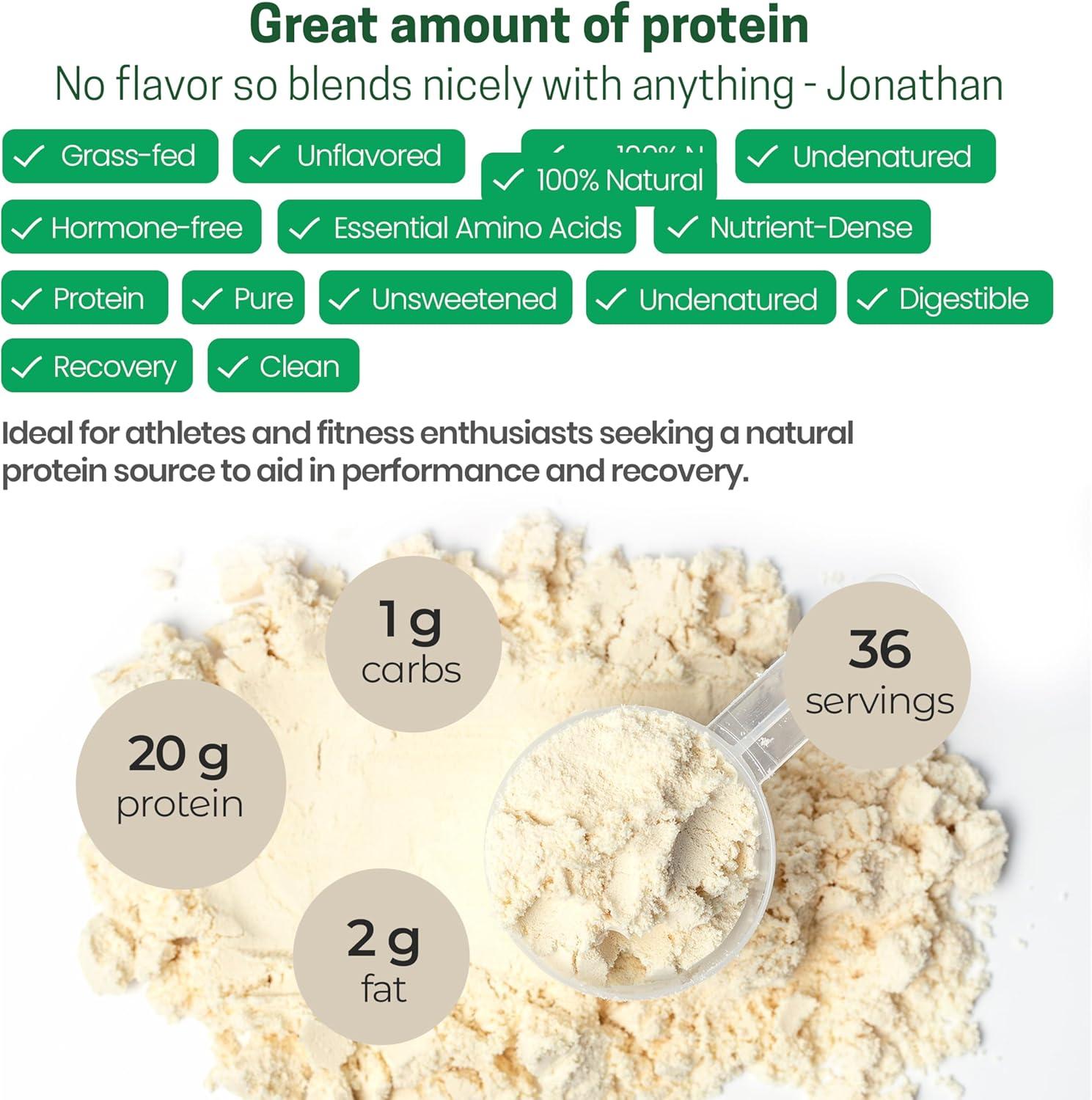 image:imageZ Natural Foods GrassFed Whey Protein Concentrate Clean Whey Protein Powder from New Zealand Cold Processed Pure Whey Protein with Essential Amino Acids for Nutrition amp Fitness Unflavored 5 lbsUnflavored