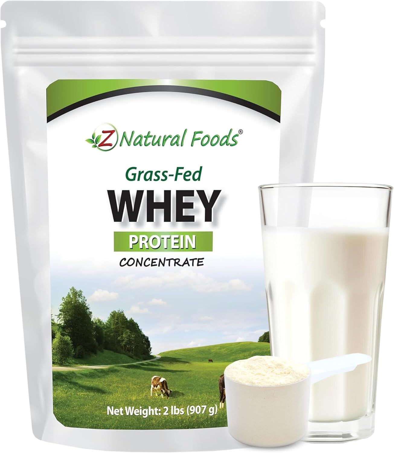 image:imageZ Natural Foods GrassFed Whey Protein Concentrate Clean Whey Protein Powder from New Zealand Cold Processed Pure Whey Protein with Essential Amino Acids for Nutrition amp Fitness Unflavored 5 lbsUnflavored