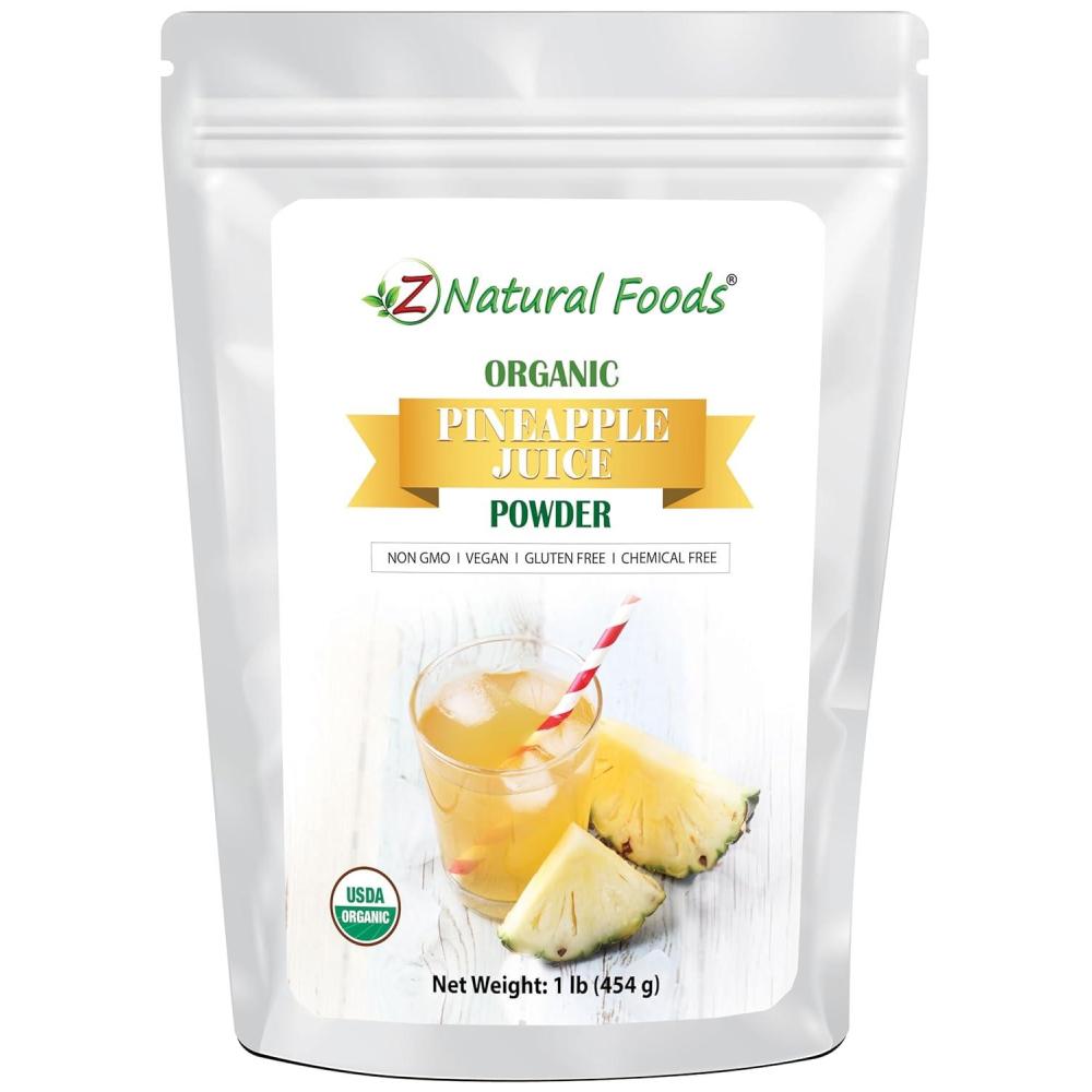image:imageOrganic Lime Juice Powder Superfood Drink Mix Supplement For Drinks Baking Cooking Recipes Non GMO Vegan Gluten Free Kosher 1 lbPineapple