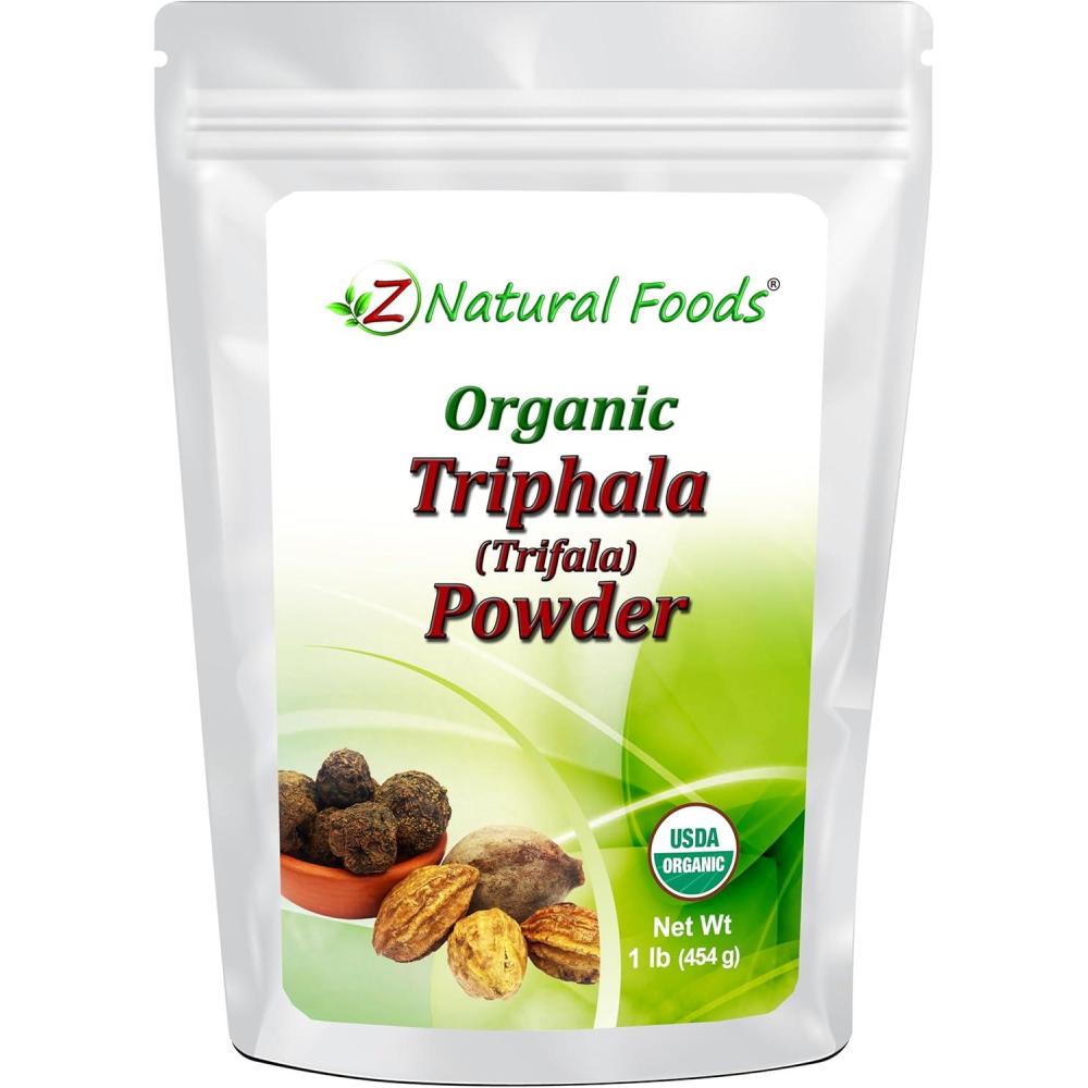 image:imageOrganic Triphala Trifala Powder  Healthy Digestion  Gentle Natural Cleanse amp  3 Ayurvedic Foods  Raw Non GMO Gluten Free Vegan 1 lb16 Ounce Pack of 1