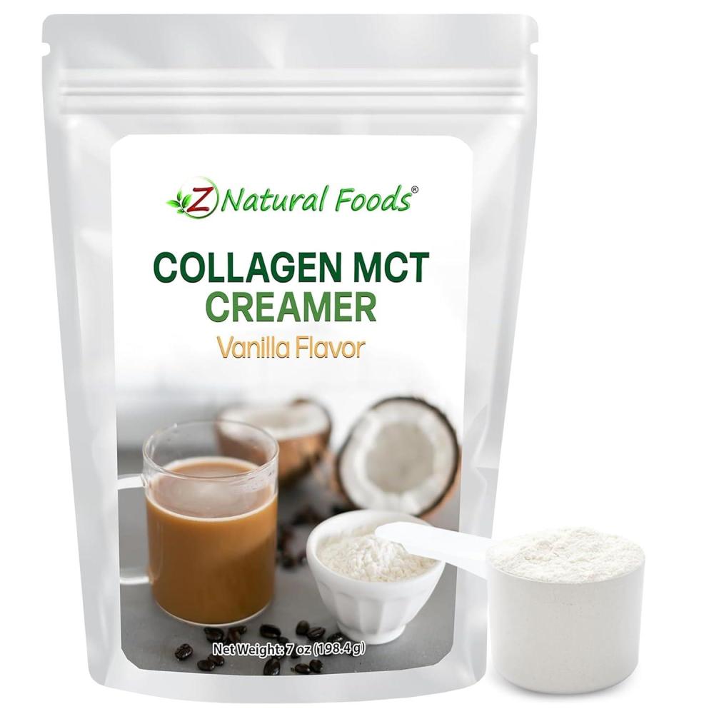 image:imageZ Natural Foods Collagen MCT Oil Creamer  Pure MCT Creamer Powder with Collagen Peptides  Collagen Creamer for Coffee Tea amp Culinary Use  Healthy Creamer Keto amp Paleo Friendly Vanilla 5 lbVanilla