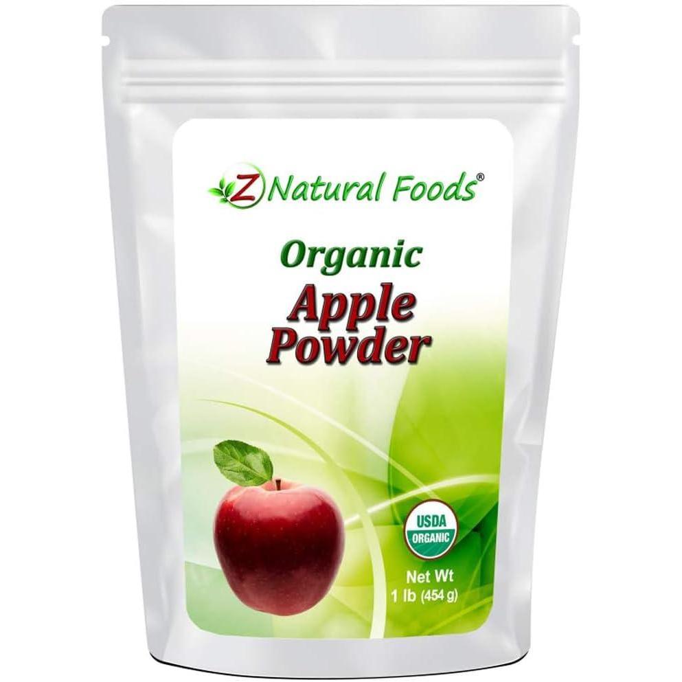 image:imageZ Natural Foods Organic Apple Powder Superfood Powder for Digestive Support and Energy Boost Ideal for Juice Smoothies and Recipes NonGMO Vegan GlutenFree Kosher 1 lb