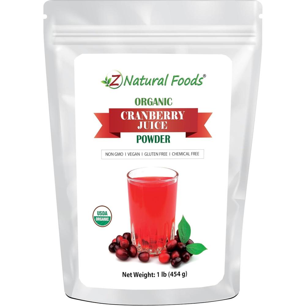 image:imageZ Natural Foods Organic Black Currant Juice Powder Superfood Berry Supplement Mix In Smoothies Shakes Tea Cooking amp Baking Recipes Non GMO Gluten Free Vegan Kosher 1 lbCranberry Juice