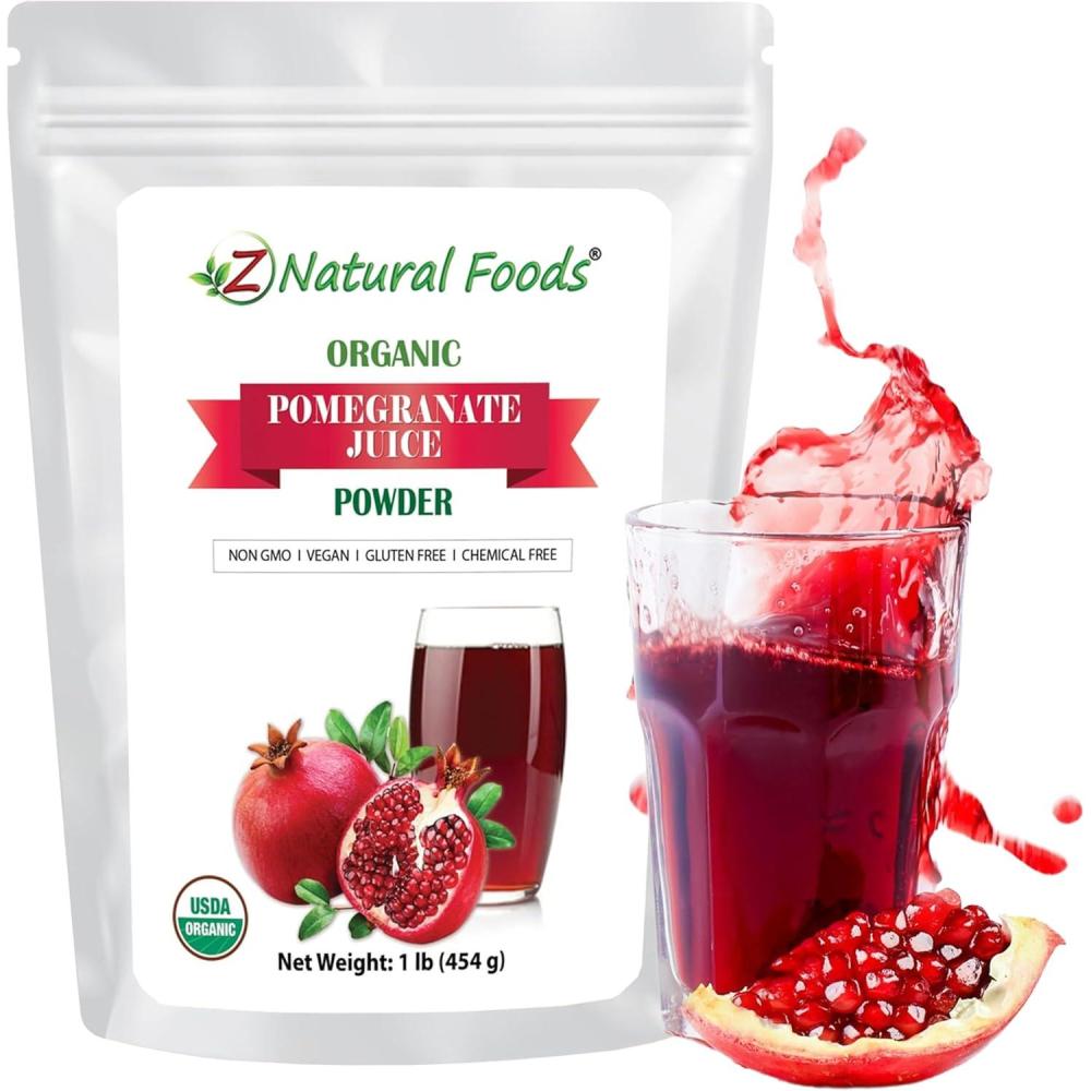 image:imageZ Natural Foods Organic Black Currant Juice Powder Superfood Berry Supplement Mix In Smoothies Shakes Tea Cooking amp Baking Recipes Non GMO Gluten Free Vegan Kosher 1 lbPomegranate Juice