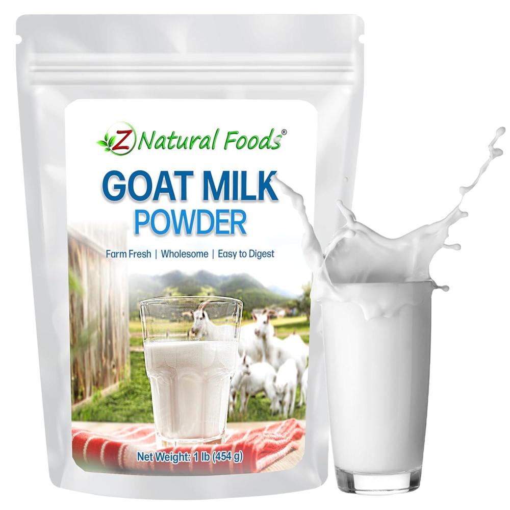 image:imageZ Natural Foods Organic Coconut Milk Powder  AllNatural Vegan DairyFree Alternative with MCTs  Unsweetened Coconut Creamer for Coffee amp Smoothies  GlutenFree NonGMO 1 lbGoat Milk