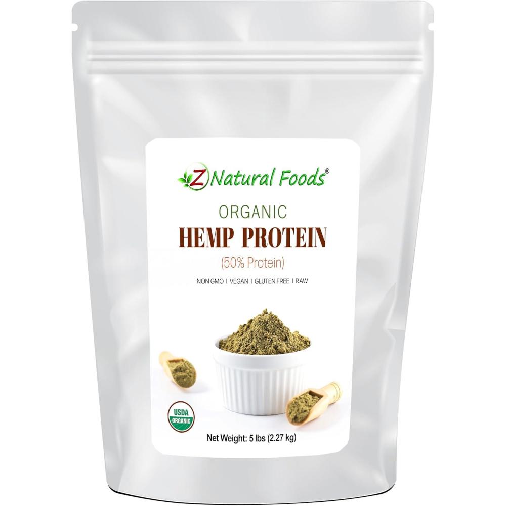 image:imageZ Natural Foods Organic Pumpkin Seed Protein Powder  NutrientDense Fiber Supplement Vegan Pumpkin Protein Powder for Hair Skin Nails Muscle Health  Ideal for Smoothies Shake Baking Recipes 1 lbOrganic Hemp Protein