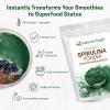 Z Natural Foods Chlorella Powder, Cracked Cell Wall Plant Protein, Blue Green Algae Superfood Powder, Perfect for Smoothies, Drinks, Recipes, Raw, Non GMO, Gluten Free, Vegan, 5 lbs(Spirulina)