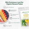 Z Natural Foods Organic Banana Flakes – Crisp Ripe Bananas for Potassium & Fiber Support, Digestive Health, Skin Glow – Natural Flavor & Dried Flake, Mix in Smoothies Yogurt Cereal & Recipes, 5 lbs(5 Pounds)