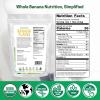 Z Natural Foods Organic Banana Flakes – Crisp Ripe Bananas for Potassium & Fiber Support, Digestive Health, Skin Glow – Natural Flavor & Dried Flake, Mix in Smoothies Yogurt Cereal & Recipes, 5 lbs(1 Pound)