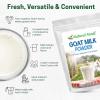 Z Natural Foods Organic Coconut Milk Powder – All-Natural Vegan Dairy-Free Alternative with MCTs – Unsweetened Coconut Creamer for Coffee & Smoothies – Gluten-Free, Non-GMO, 1 lb(Goat Milk)
