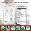 Z Natural Foods Organic Instant Coffee Powder – Rich Dark Roast Flavor, Arabica Instant Espresso Powder with Antioxidants to Boost Energy, Mood & Focus – Gourmet Coffee in Resealable Bag, 8 oz(3 Pounds)