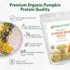 Z Natural Foods Organic Pumpkin Seed Protein Powder – Nutrient-Dense Fiber Supplement, Vegan Pumpkin Protein Powder for Hair Skin Nails Muscle Health – Ideal for Smoothies Shake Baking Recipes, 1 lb(Pumpkin Seeds)
