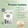 Z Natural Foods Ultra Whey Protein Isolate Powder – Pure, Unflavored, Unsweetened Whey Protein Powder – Flavorless Whey Isolate with Vital Proteins for Fitness, Sports Nutrition, Immune Support, 1 lb(Unflavored)