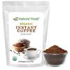 Z Natural Foods Organic Instant Coffee Powder – Rich Dark Roast Flavor, Arabica Instant Espresso Powder with Antioxidants to Boost Energy, Mood & Focus – Gourmet Coffee in Resealable Bag, 8 oz(8 ounces)