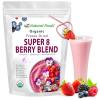 Z Natural Foods Super 8 Berry Blend – Organic Freeze Dried Berry Powder, Fruit Superfood Powder – Delicious Powdered Fruit Berry, Antioxidant Powder for Smoothies, Yogurts, Healthy Drink Mix, 1 lb(7 Ounce (Pack of 1))