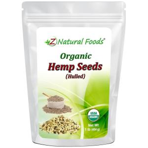 Organic Hemp Seeds – Raw Shelled Hearts – Packed With Plant Protein, Omega 3 Fats Antioxidants – Keto Paleo Diet Friendly Superfood – Vegan, Gluten Free, Non GMO, All Natural, Kosher – 1 lb(Hemp Seeds)