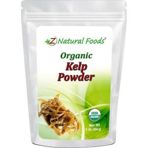 Organic Kelp Powder (Rockweed) – Nutrient Rich Sea Vegetable – Plant Based Superfood – Raw, Vegan, Non GMO, Gluten Free, Kosher – 1 lb(1 Pound)