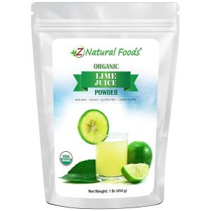 Organic Lime Juice Powder – Superfood Drink Mix Supplement For Drinks, Baking Cooking Recipes – Non GMO, Vegan, Gluten Free, Kosher – 1 lb(Lime)