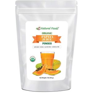 Organic Lime Juice Powder – Superfood Drink Mix Supplement For Drinks, Baking Cooking Recipes – Non GMO, Vegan, Gluten Free, Kosher – 1 lb(Papaya)
