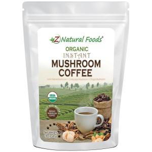 Organic Mushroom Coffee – Instant Superfood Mix of Lion’s Mane + Cordyceps + Chaga + Coffee – Lightly Sweetened With Cashew Milk + Stevia – Vegan Gluten Free – 1lb(Mushroom Coffee)