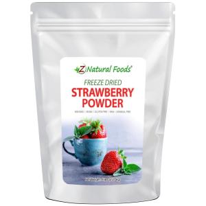Premium Organic Acai Berry Powder – 1 lb – Freeze Dried Superfood – Grown In Brazil – Amazing Fruit Powder For Juice, Smoothie, Drink, Recipe, or Shake – Raw, Vegan, Gluten Free, Non GMO(Strawberry)