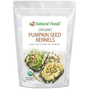 Pumpkin Seeds Organic Raw – Premium Shelled Unsalted Kernels – All Natural Pepitas For Snacks, Salad, Dessert, and Recipes – Fresh, Vegan, Gluten Free, Non GMO, Kosher – 2 lbs