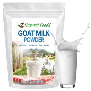 Z Natural Foods Organic Coconut Milk Powder – All-Natural Vegan Dairy-Free Alternative with MCTs – Unsweetened Coconut Creamer for Coffee & Smoothies – Gluten-Free, Non-GMO, 1 lb(Goat Milk)