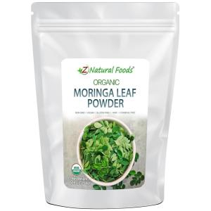 Z Natural Foods Organic Moringa Oleifera Leaf Powder, Organic Juice Powder Packed with Vitamins and Minerals, 100% Pure, Raw, Non GMO, Vegan, Kosher, 5 lbs(Moringa Oleifera Leaf)