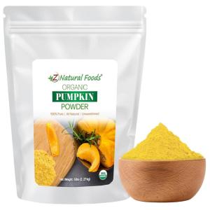 Z Natural Foods Organic Pumpkin Powder – Pure Powdered for Delicious Spice Latte, Baking, Smoothies, Juice, Puree – Dried Sweet Vegan Pumpkin Powder, Gluten Free, Kosher, 5 lbs(80 Ounce (Pack of 1))